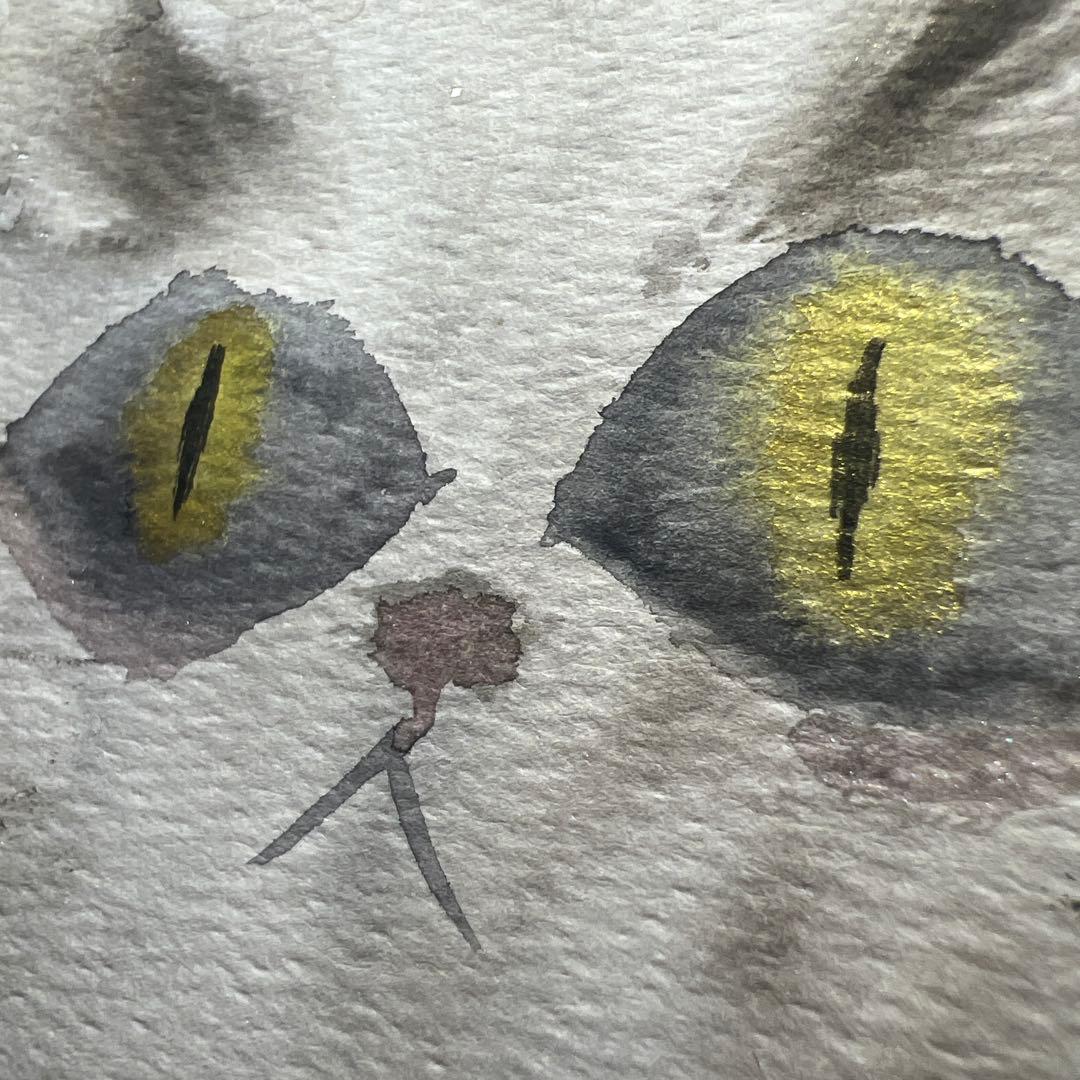 『金眼の猫』水彩画の原画