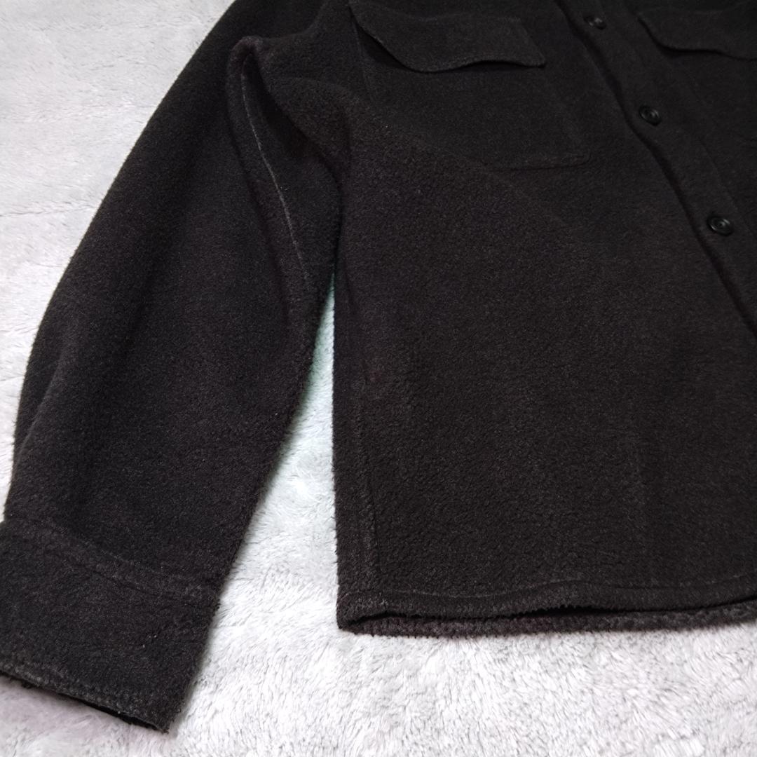 YOKEヨーク　フリースシャツ　黒　２サイズ　ふわふわ　日本製 YK22AW