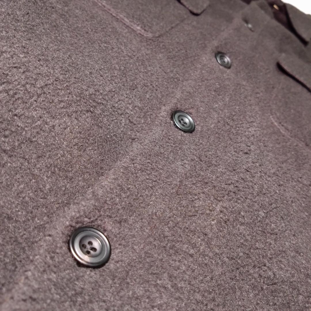 YOKEヨーク　フリースシャツ　黒　２サイズ　ふわふわ　日本製 YK22AW