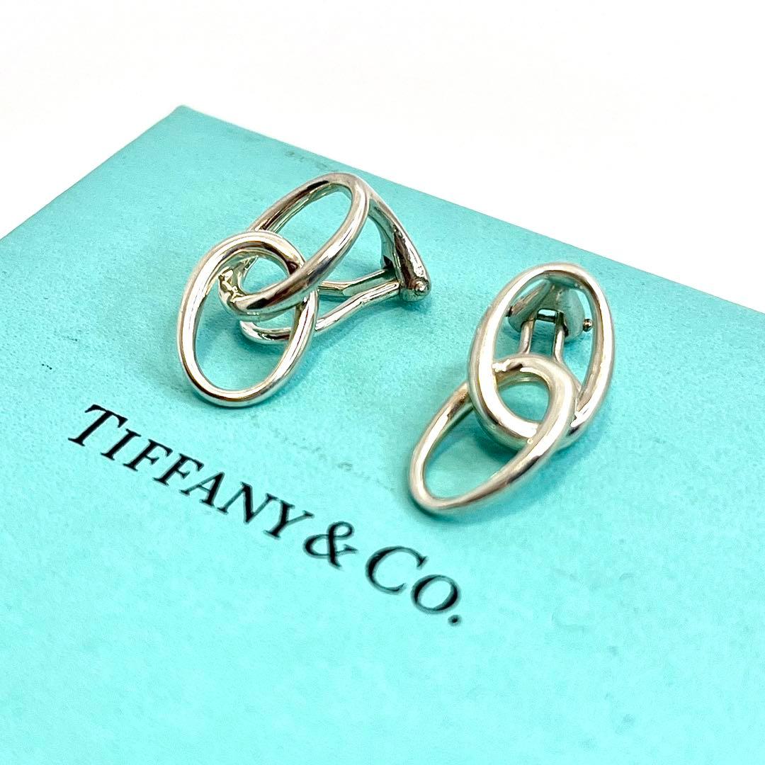 ティファニー オールドティファニー ダブルループ イヤリング シルバー925