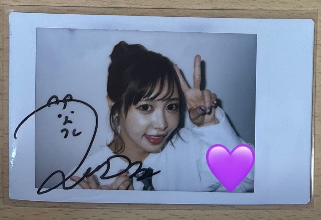 仲川瑠夏 直筆サイン入りチェキ - メルカリ