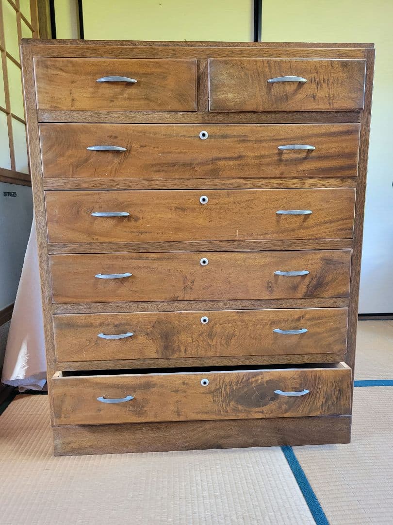 ✅訳あり/ 昭和レトロ 木製タンス 7引き出し ブラウン 楽天市場】【10日限定☆全品☆5%OFFクーポン】 昭和の佇まい レトロ