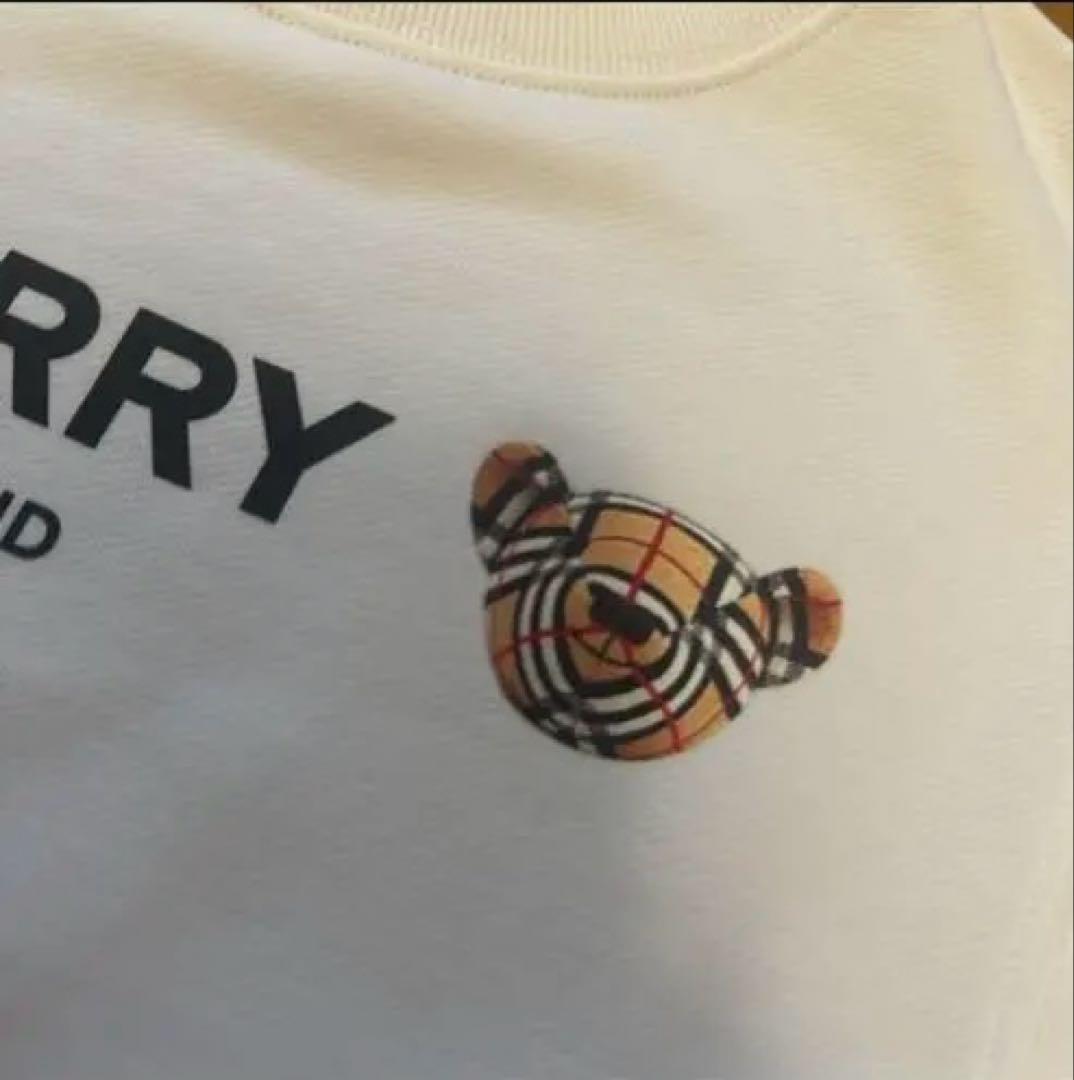 BURBERRY ホワイト トレーナー　キッズ　ベア