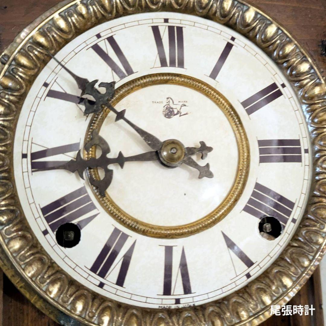 アンティーク掛時計　古時計　振り子時計　古掛時計