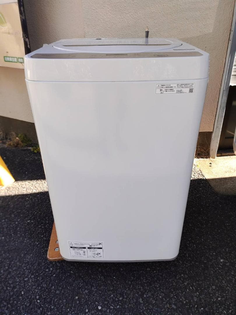 シャープ SHARP 全自動洗濯機 6kg ES-GE6G-T 2023年製 シャープ 穴なし