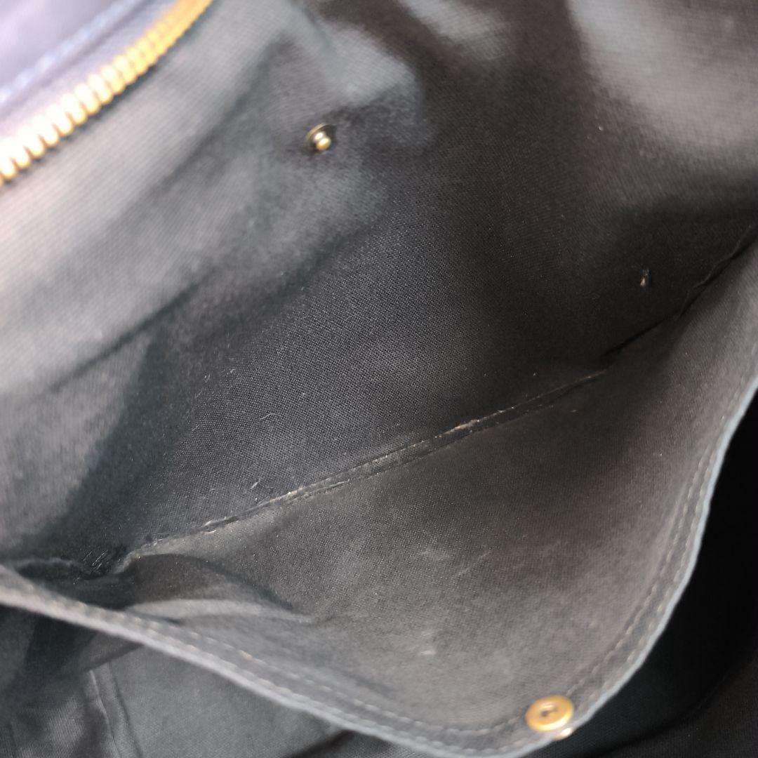 ✨極美品✨ フェリージ ブリーフケース ナイロン レザー 紺茶 B4可 1845