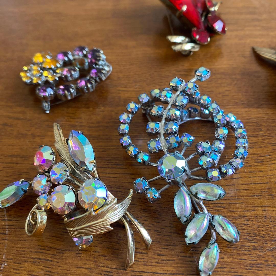 ♡昭和レトロ ブローチ アンティーク 5個セット ♡昭和レトロ ブローチ