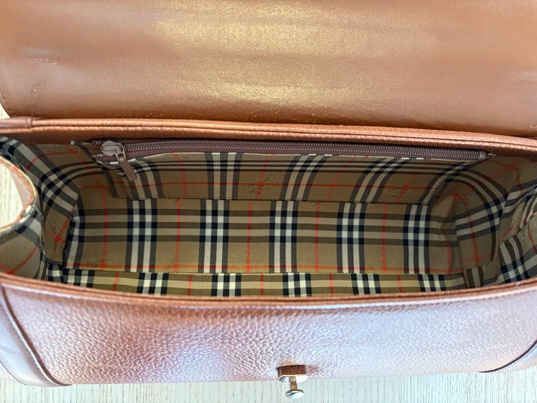 BURBERRY バーバリー ハンドバッグ ミニボストン ノバチェック レザー