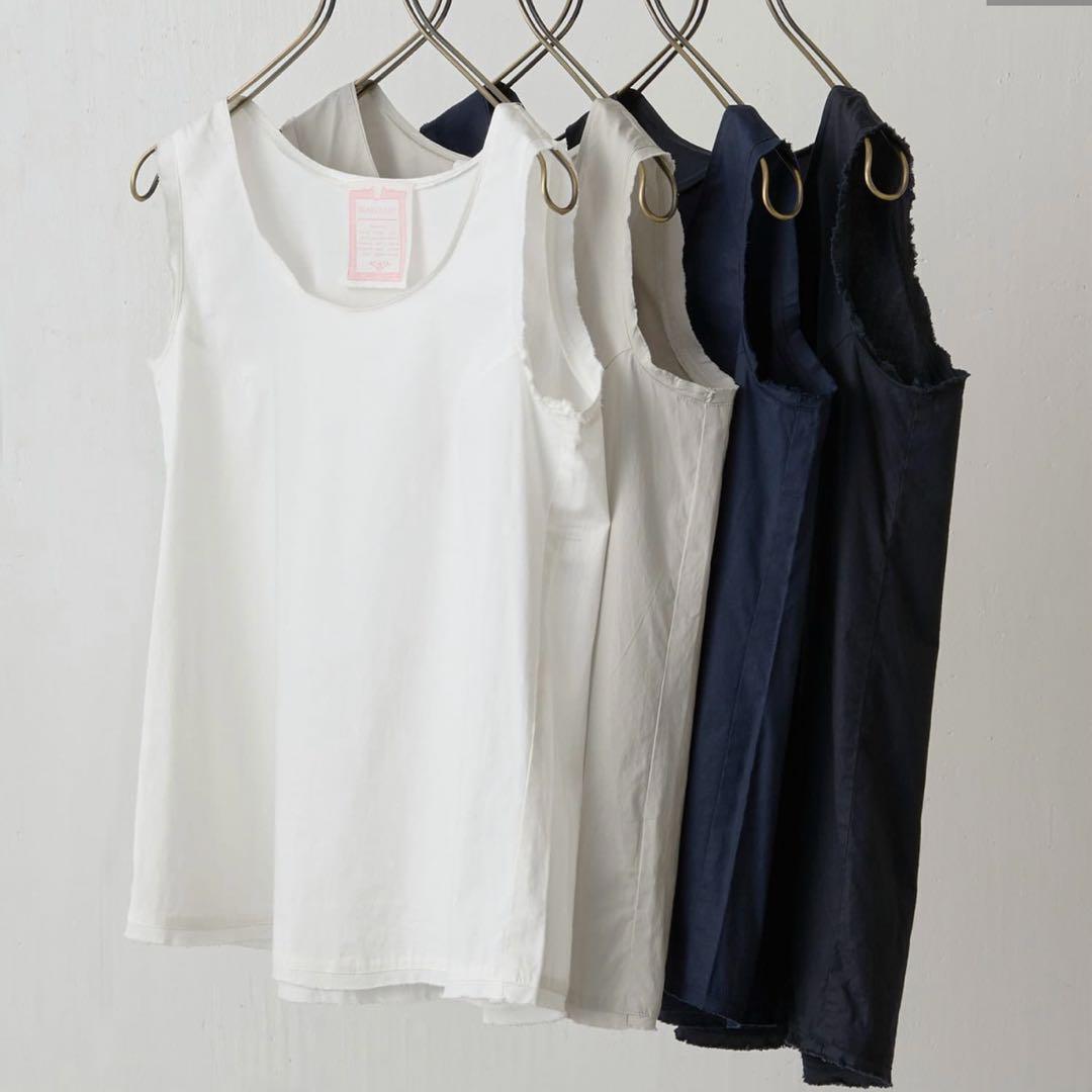 未使用タグ付 ビアズリー シャツタンク タンクトップ キャミソール ライトグレー