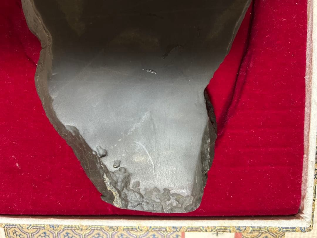 未使用 美品 徐公硯 箱付き 大きい硯 楚图南 中国美術 ビンテージ 収集品