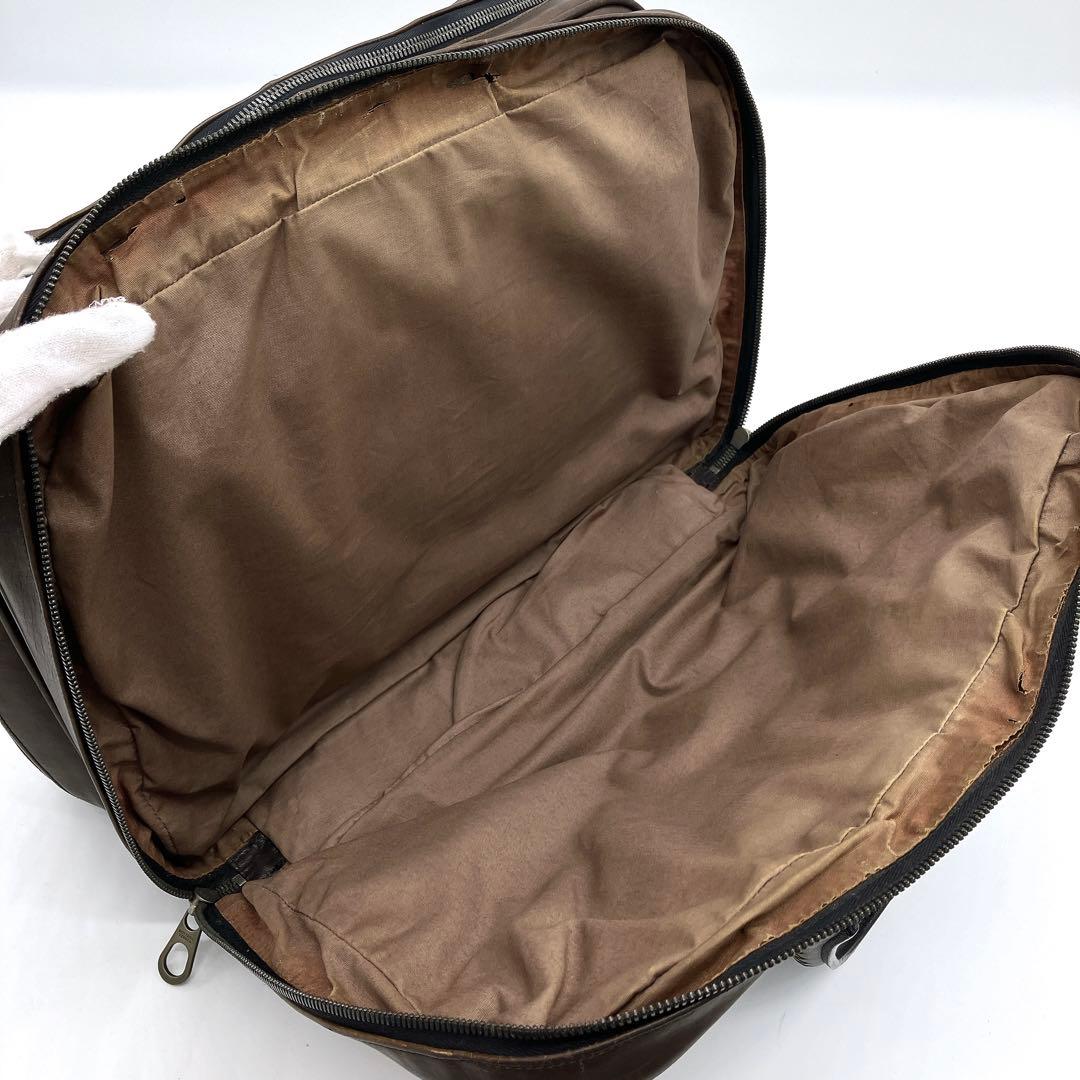 【BOTTEGA VENETA】ビジネスバッグ　イントレチャート　レザー　茶色