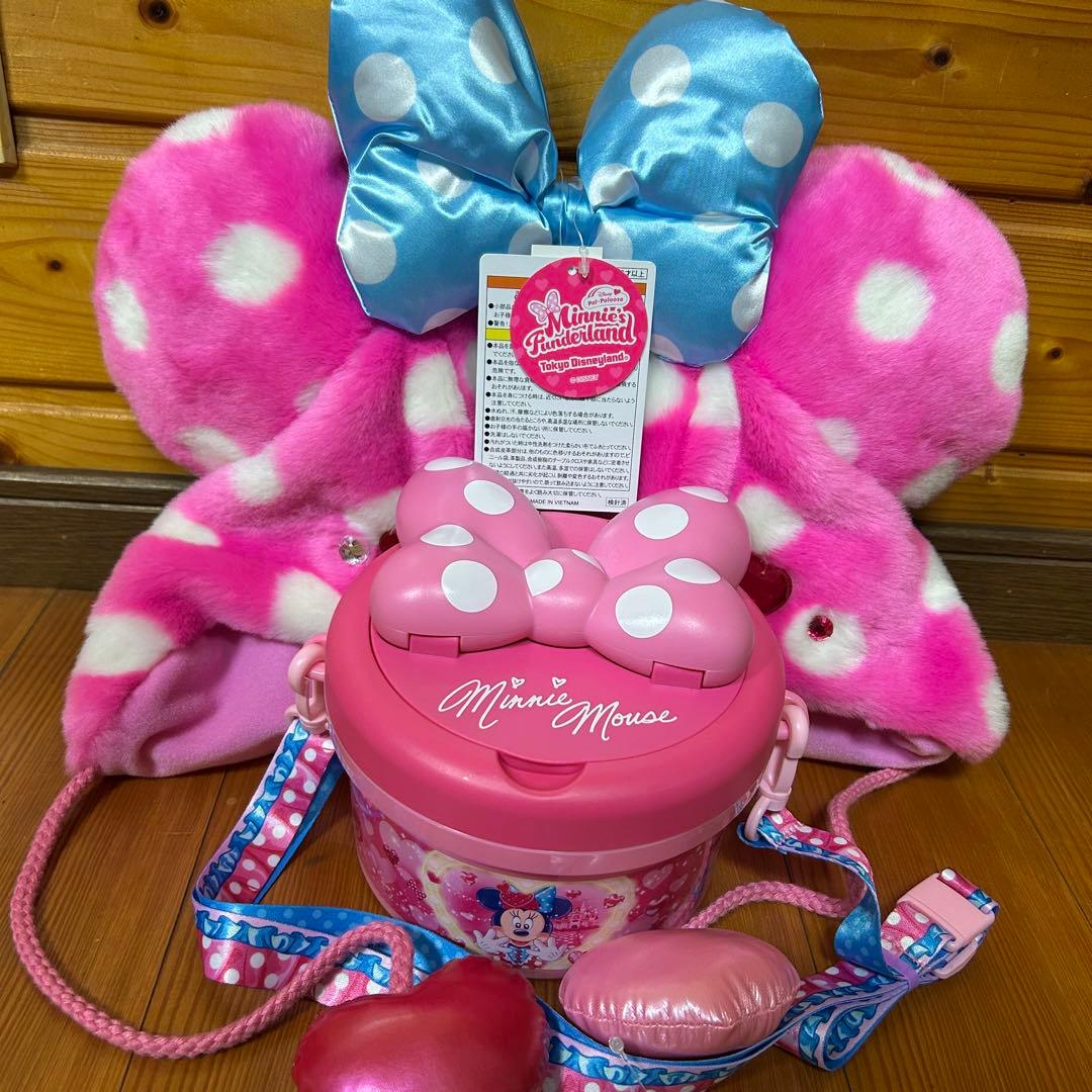 ディズニー ミニー パルパルーザ ポップコーンバケット ファンキャップ