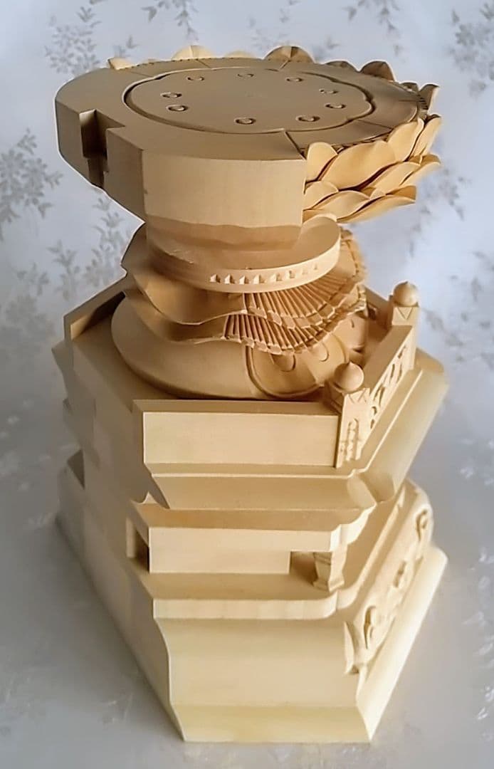 台座のみ 坐像用#543 背切 六角 木彫 仏像付属品 - メルカリ