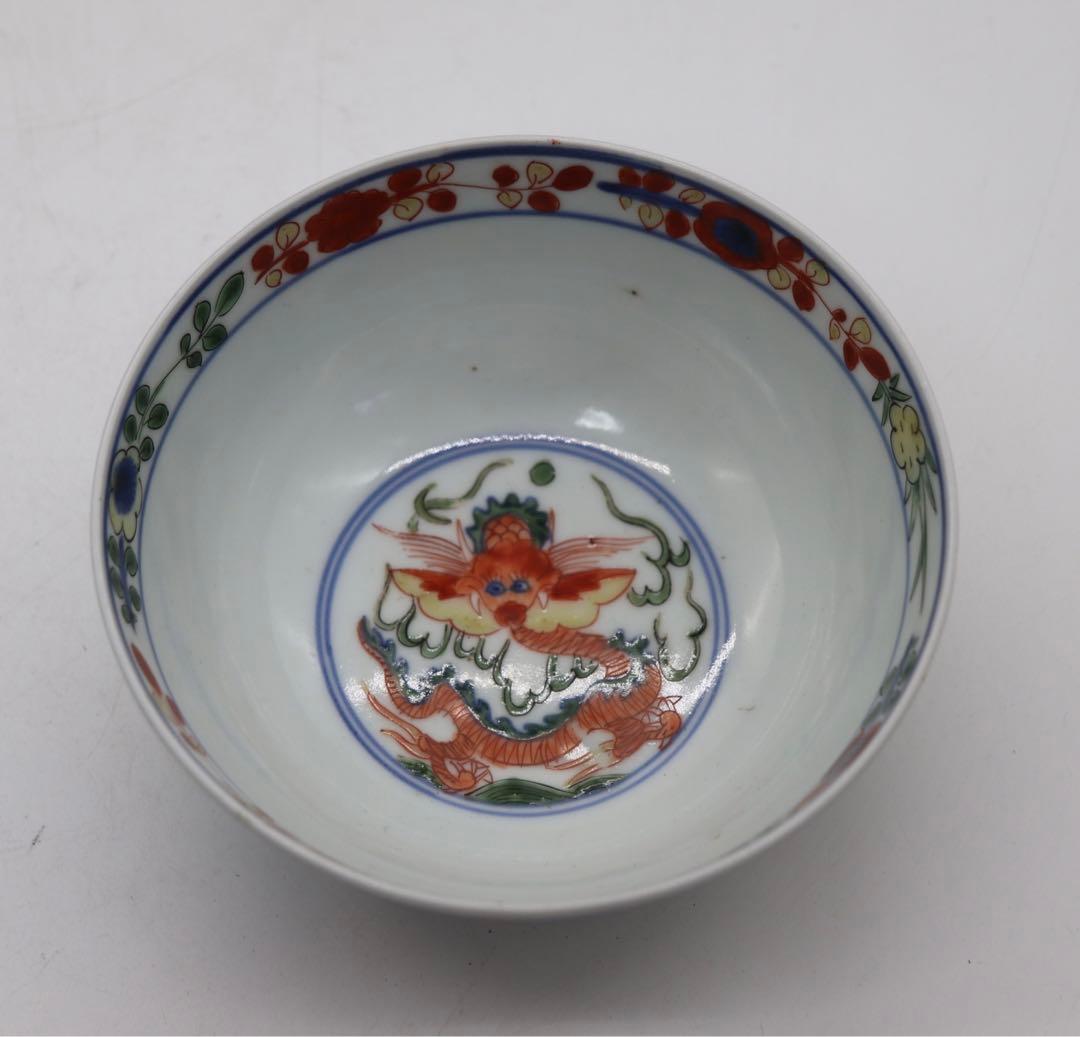 販売 中ホビー・楽器・アート - 中国 大明万暦年製 青華五彩人物紋碗