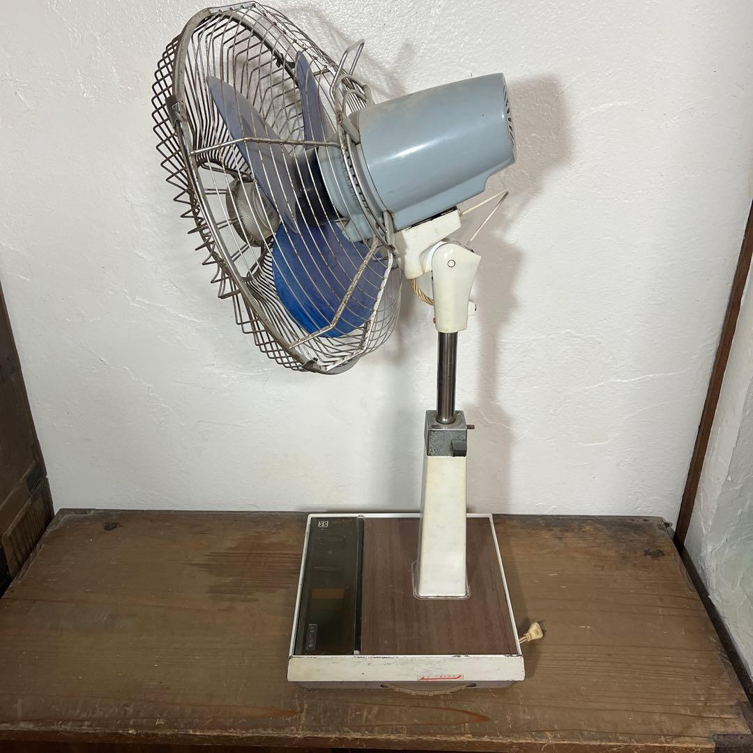 レトロ家庭用扇風機 青い羽根