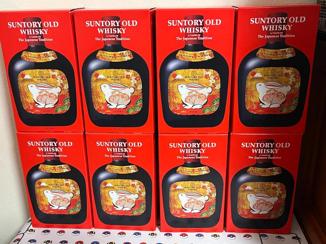 新品・未開栓 サントリー オールド 卯年ラベル ウイスキー 8本セット