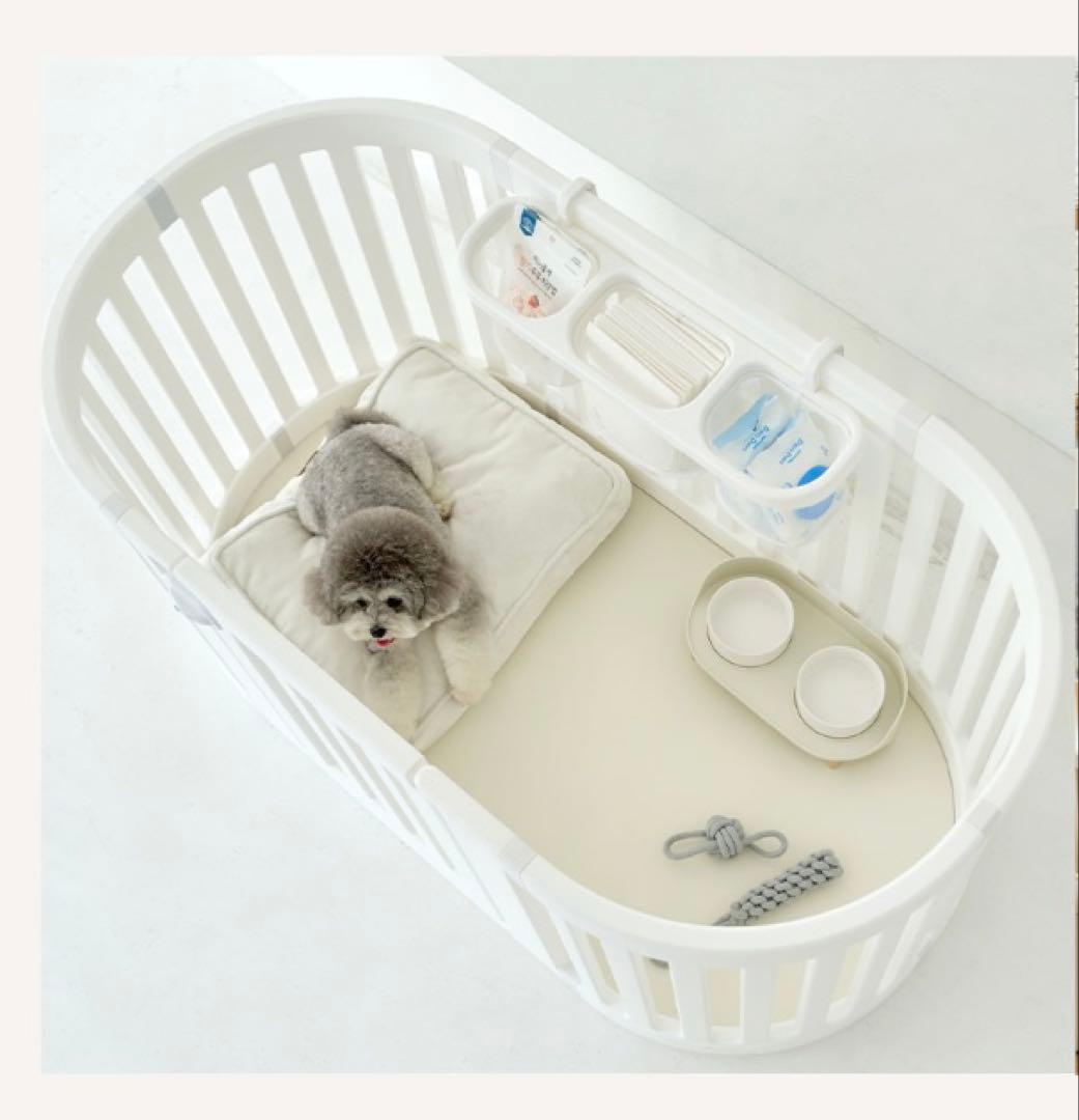 DoriDori ペット用サークル ドア付き ホワイト