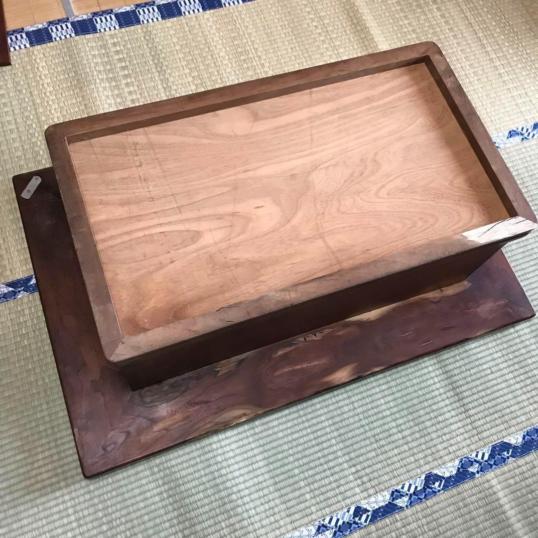 希少レア❀火鉢 卓上 テーブル ちゃぶ台 机 木製 銅板 民芸家具 五徳