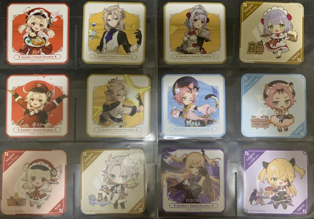 【美品】原神 スイパラ コースター フードタグ まとめ売り