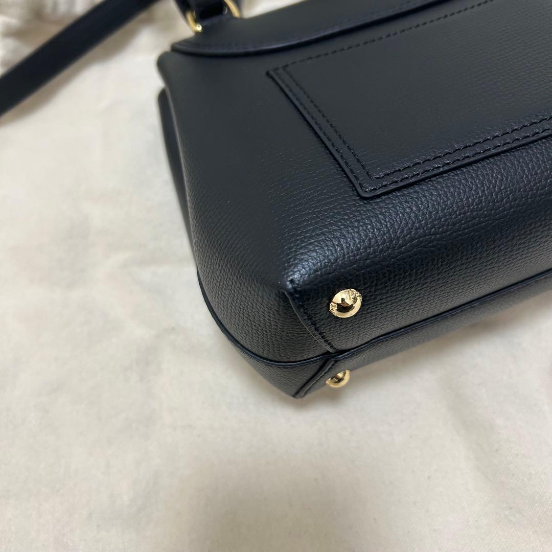 【未使用】ポレーヌ ヌメロ アン ナノ ブラック 2way ショルダーバッグ