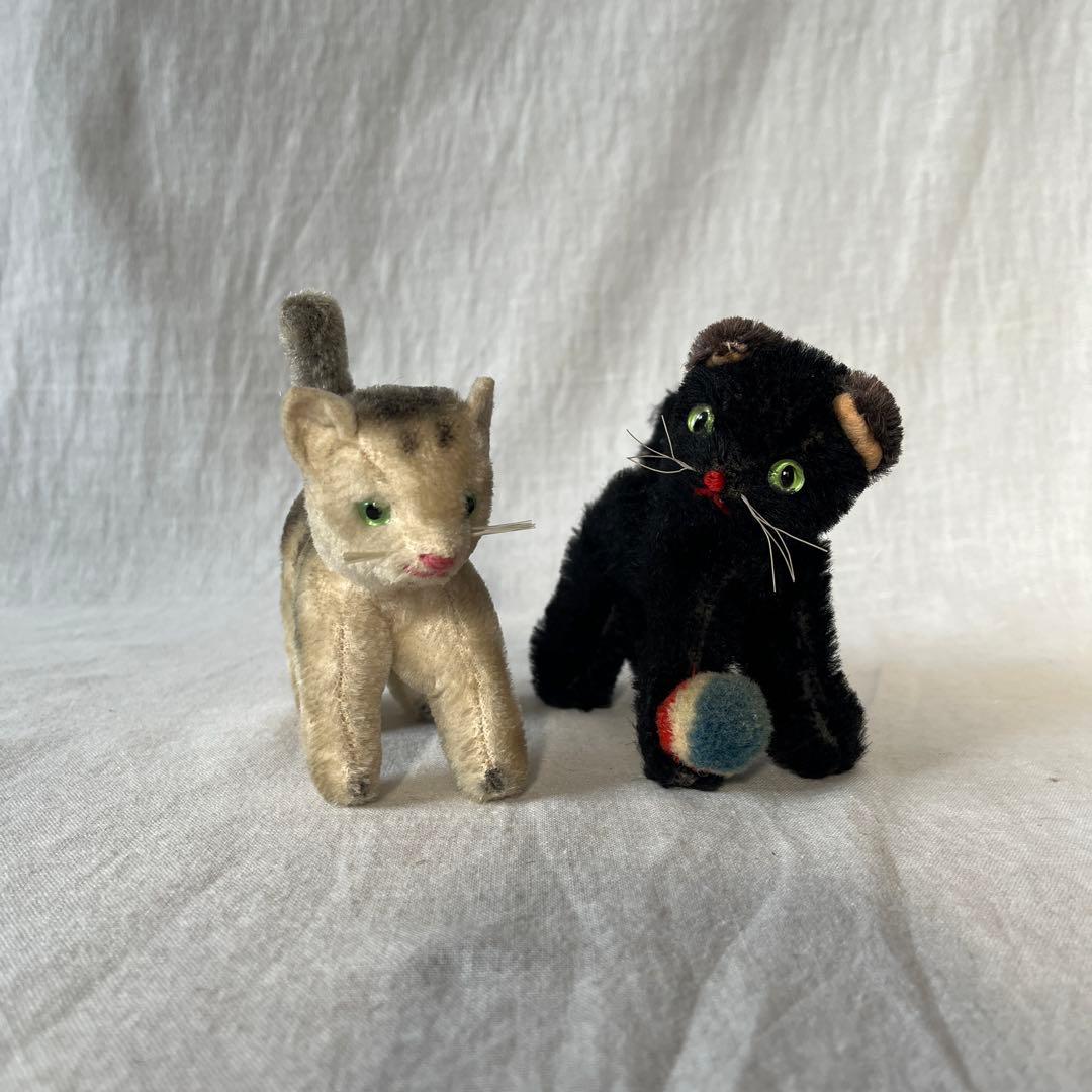 アンティーク ドイツ ねこちゃん ぬいぐるみ