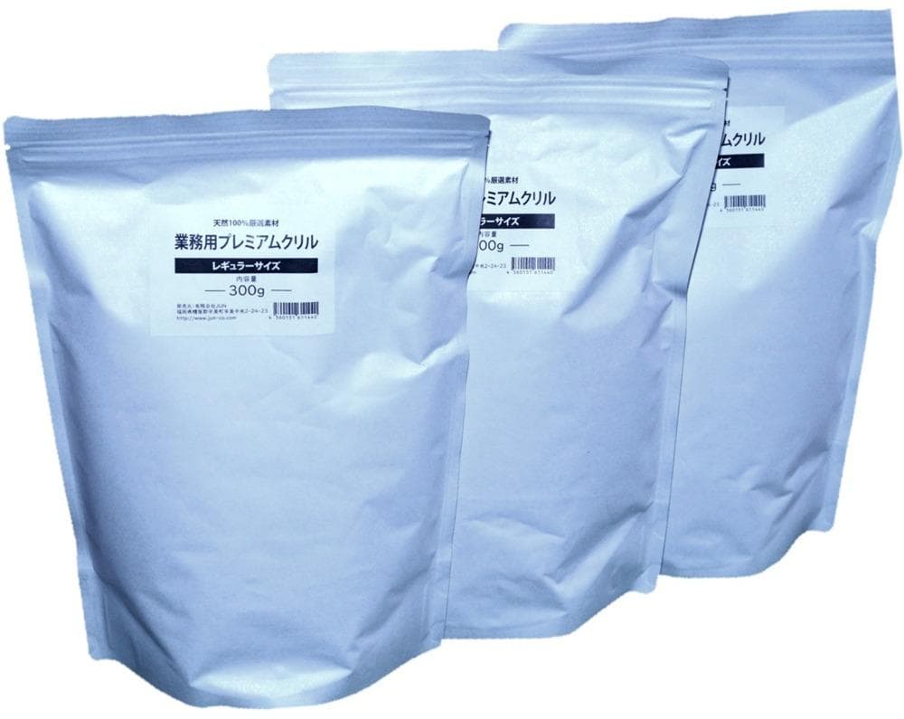 有)JUN 業務用プレミアムクリル 300g アルミパック3袋セット 観賞