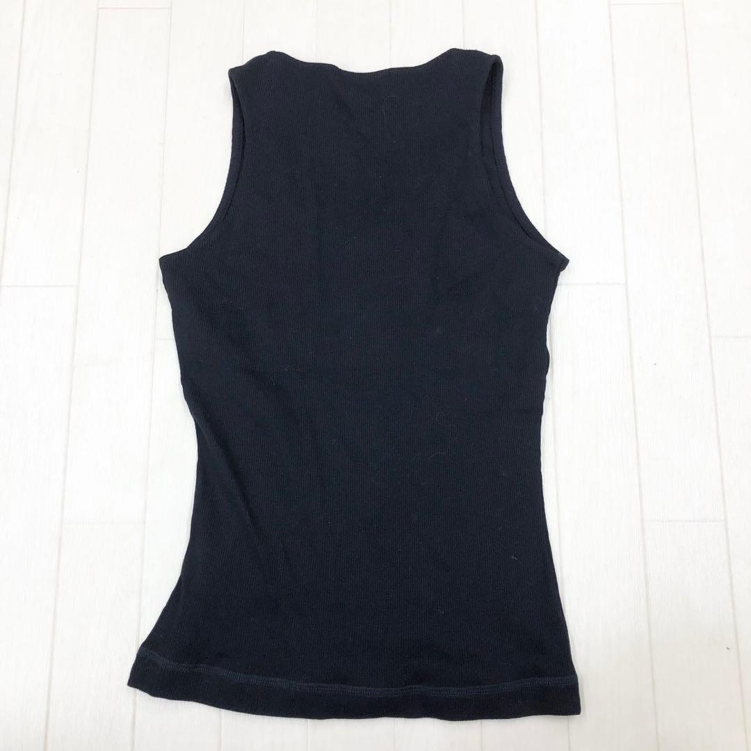 ま2〓 GUCCI グッチ ノースリーブ レディース S ダークネイビー