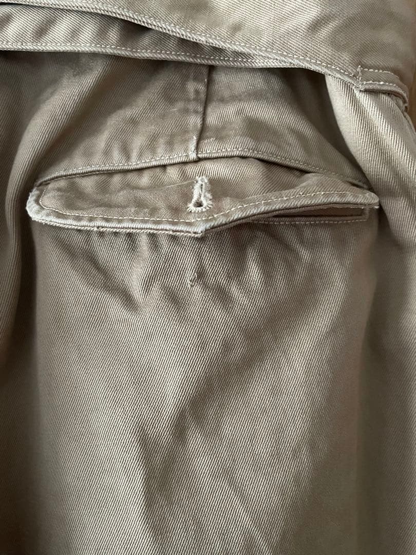 COMOLIベルテッドチノパンツ comoli 17ss ベルテッドチノパンツ サイズ