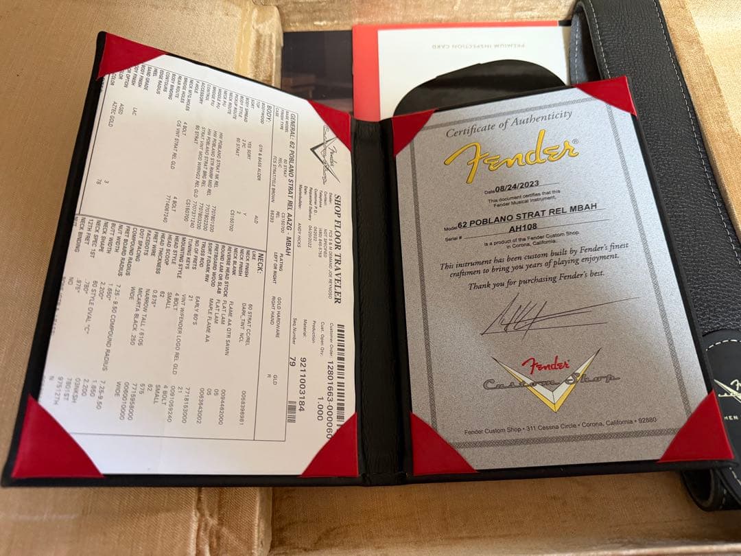 ギター fender custom shop 62POBLANO STRAT