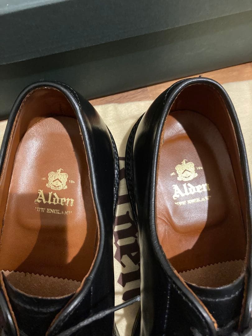 Alden オールデン 9901 ブラックコードバン プレーントゥ7D