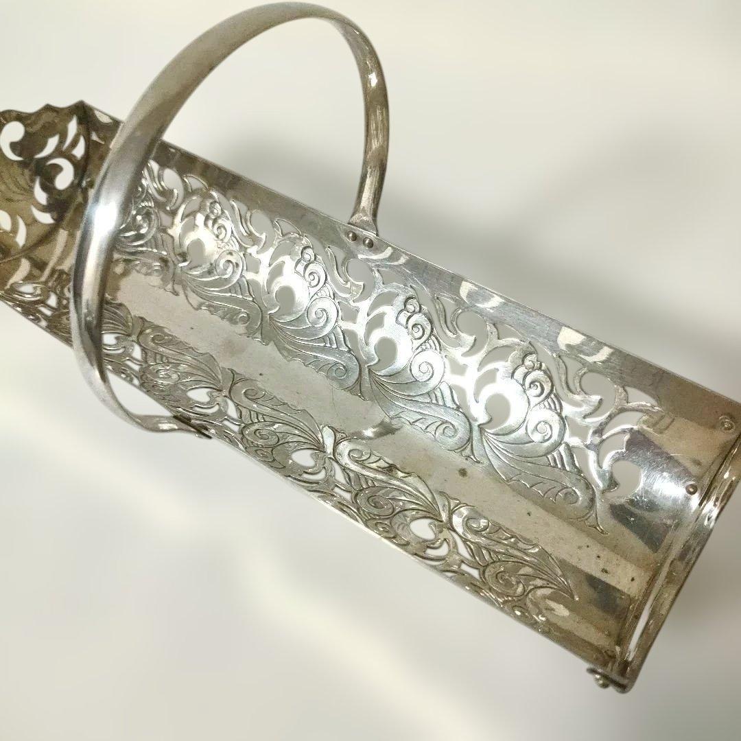 ビスケットホルダー⑦　シルバープレート　EPNS ヨーマン社　イギリス製