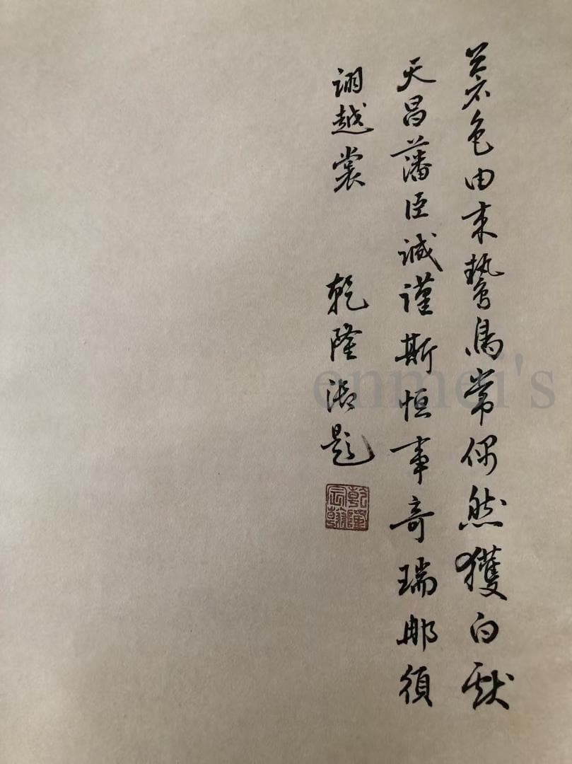 中国古美術・四尺鹰掛軸・宣紙・国画・郎世寧印款印款・書道・肉筆