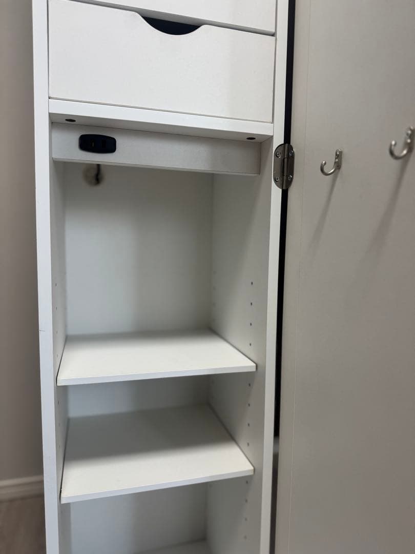 塩川光明堂 メイクタワー メルヴィ 姿見 メイク収納 ミラー付き収納