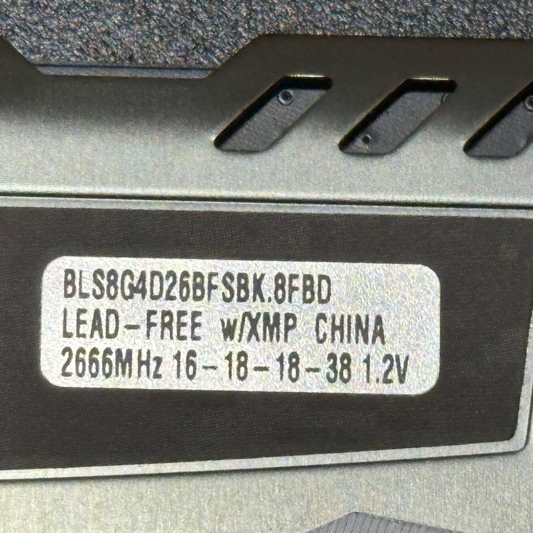 動作保証】DDR4-2666 16GB 8GB×2 CFD P0049