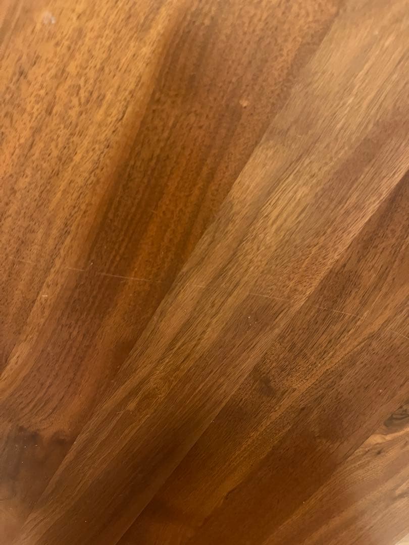 円形木製テーブル ウォールナット 直径100cm