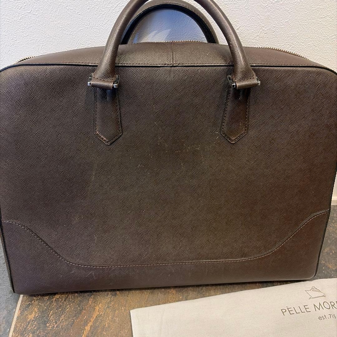 PELLE MORBIDA ペッレモルビダ　ブラウン ビジネスバッグ