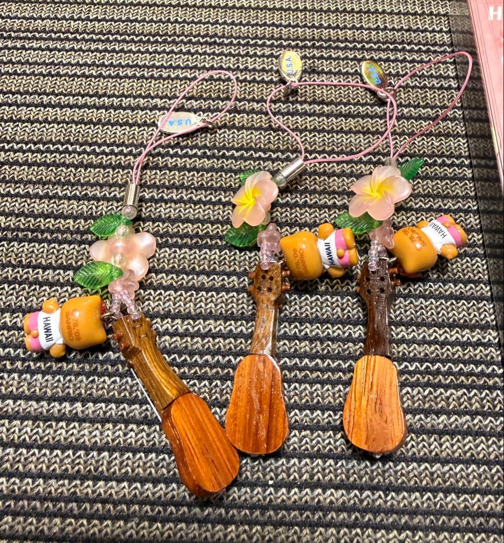 レアご当地　限定 日焼け白キテイkitty 根付けストラップ 5点