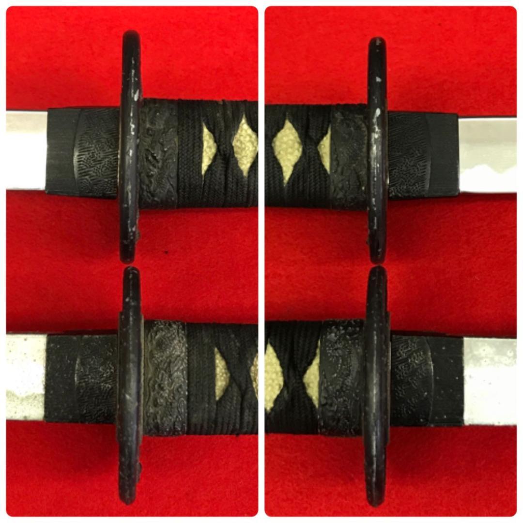 模造刀 刀 脇差 セット　全長105cm/70.5cm　刀装具 拵え