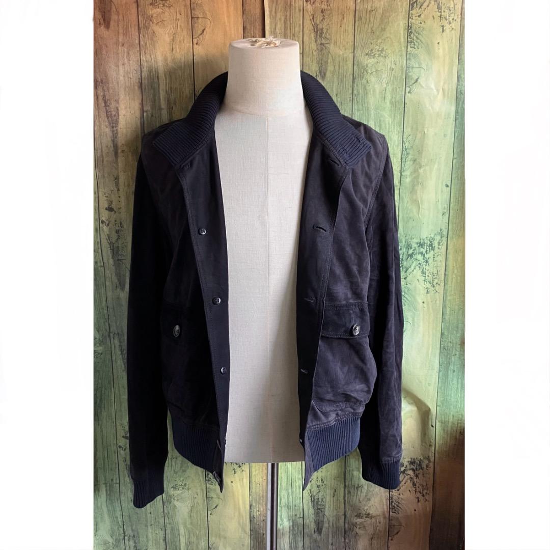 サルフラ 46 ジャケット スウェード Salfra ネイビー Valstar