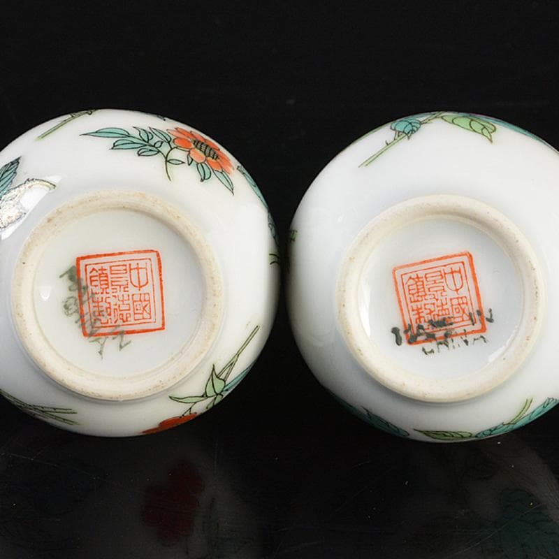 中国 中国景徳鎮款 粉彩 花文 小瓶 2点まとめて V R6648 - メルカリ