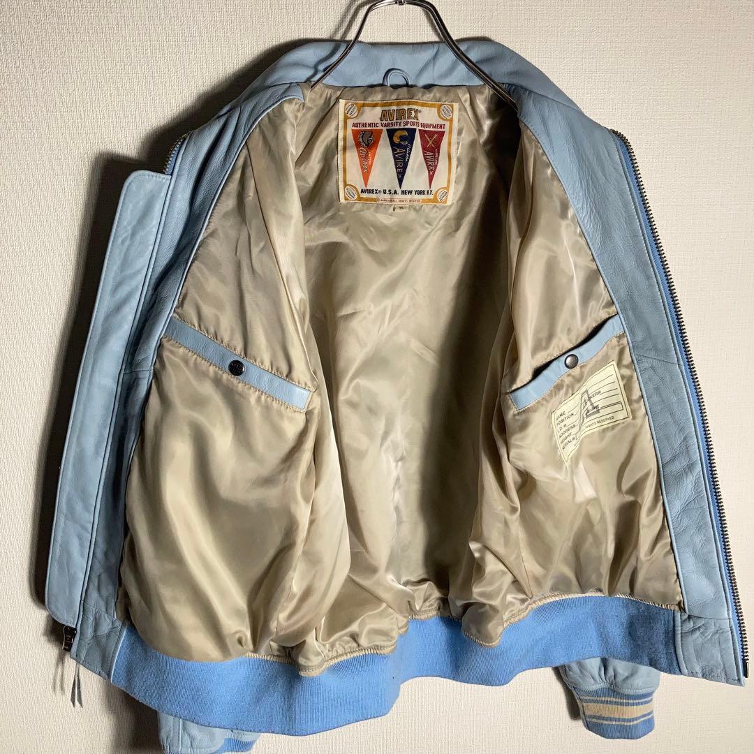 Kaneee KEIJU着用】AVIREX レザージャケット 羊革 ラッパー