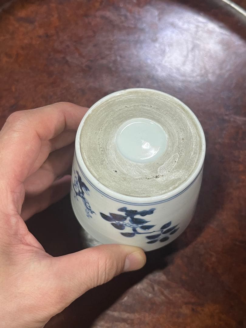 古伊万里 蕎麦猪口 あじさい 鶯 ウグイス 梅 紫陽花 民芸 民藝 青山二郎