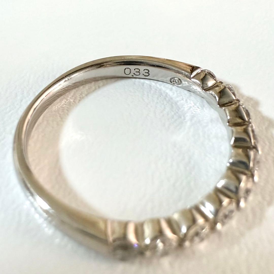 ヴァンドーム青山 ハーフエタニティ　ダイヤモンド リング プラチナ 0.33ct