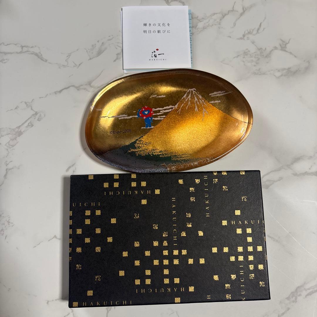 大阪関西万博 ミャクミャク ガラストレー 会場限定 葛飾北斎 箔一 大阪