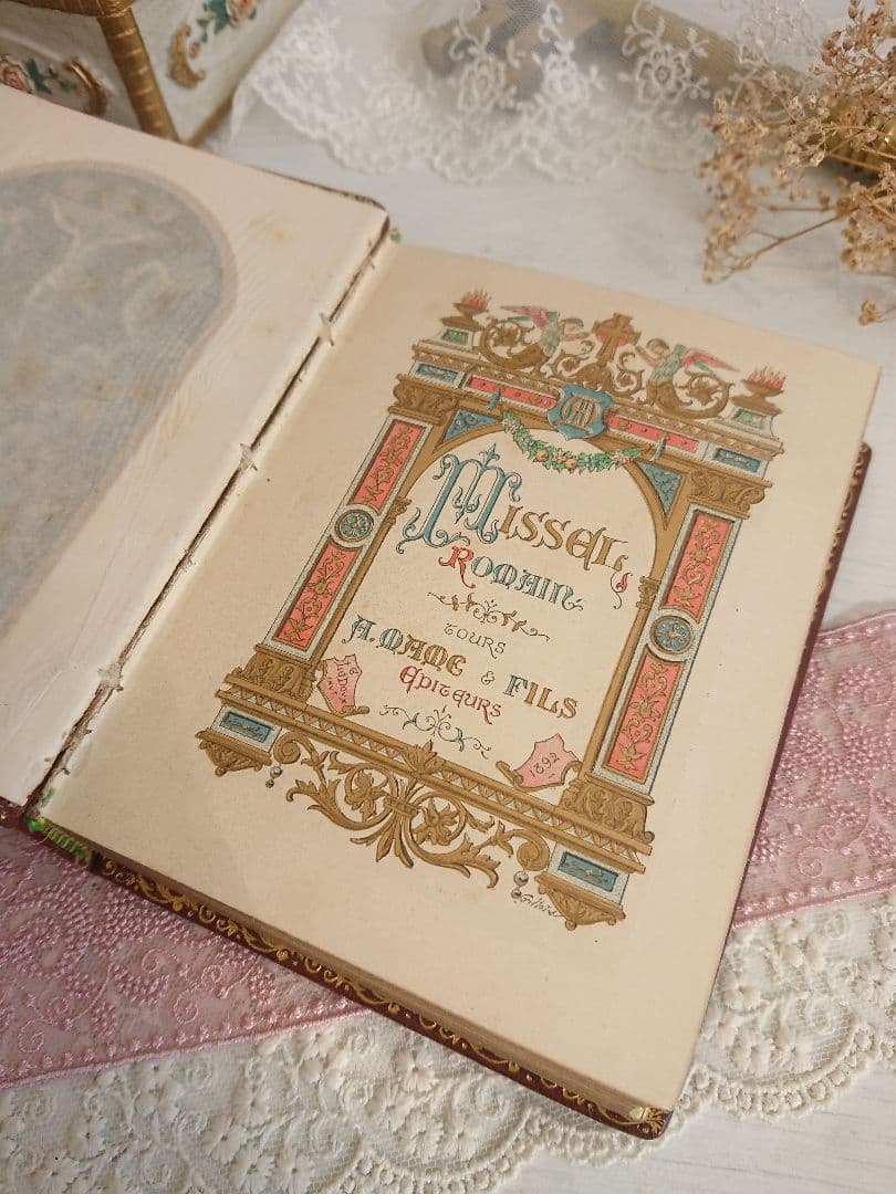 423.【1900年代初期】フランス アンティーク 祈祷書 missel 聖書