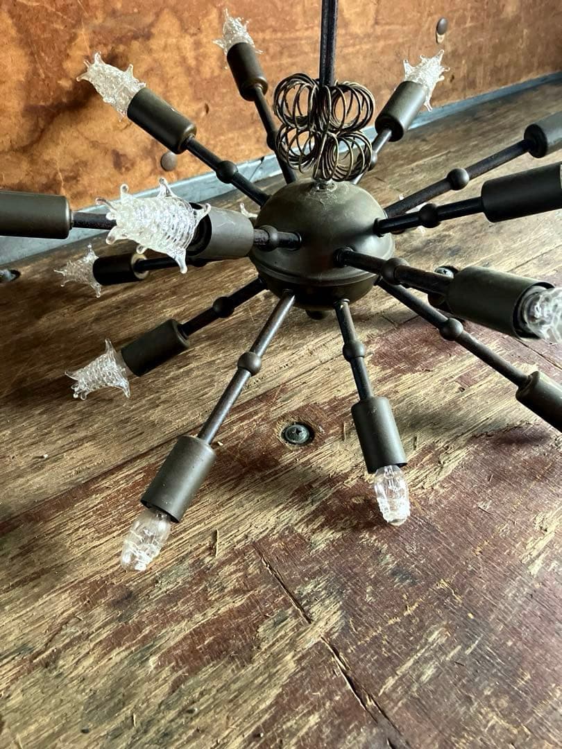 超レアヴィンテージスプートニクランプ16灯/50s1950年代USA 超レア