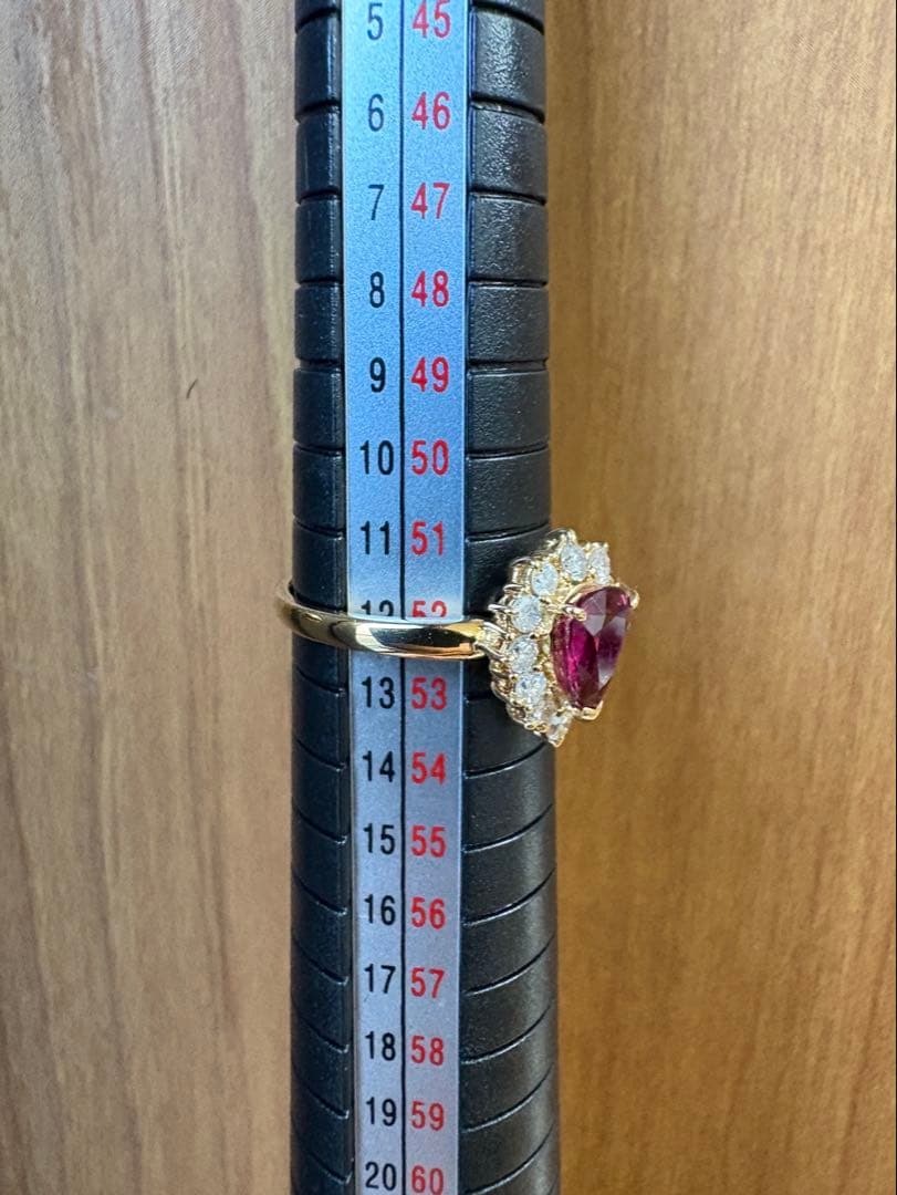 noah　天然ルビー 1.04ct 18金 リング 12号 鑑別付