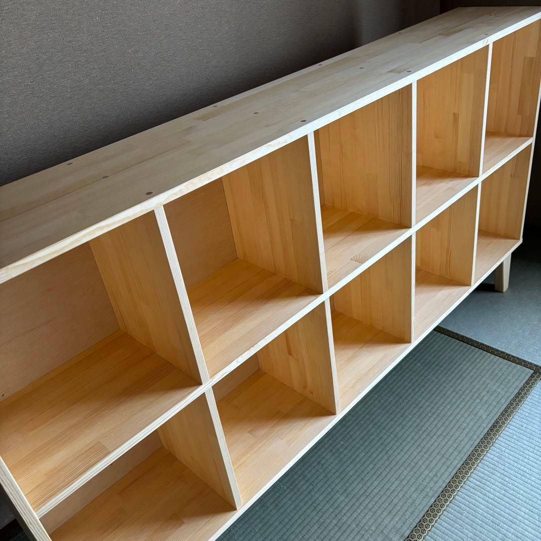 ハンドメイド 脚付き格子本棚・ラック オーダー受け付けます。の通販は