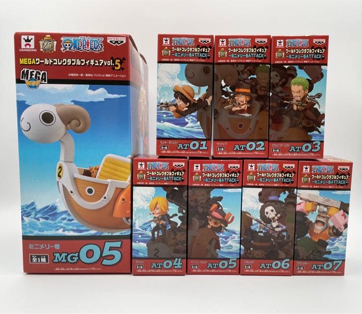 ONE PIECE ワールドコレクタブルフィギュア ミニメリー号ATTACK