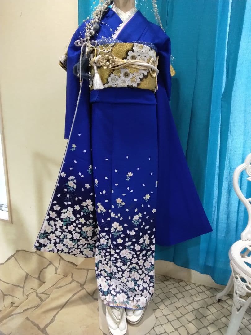 振袖フルセット、鈴乃屋、成人式、重ね衿、帯揚げ帯締め、西陣袋帯